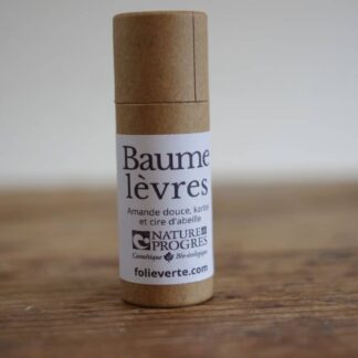 baume lèvres 100% naturel, amande douce et karité
