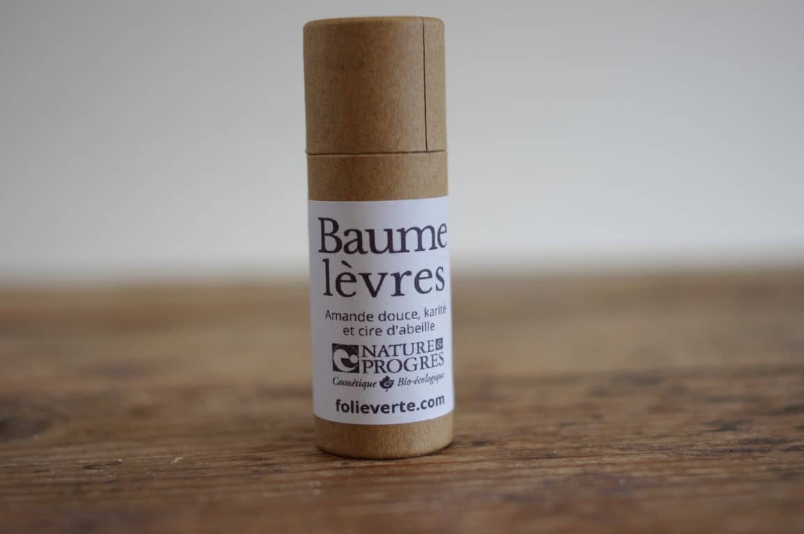 baume lèvres 100% naturel, amande douce et karité