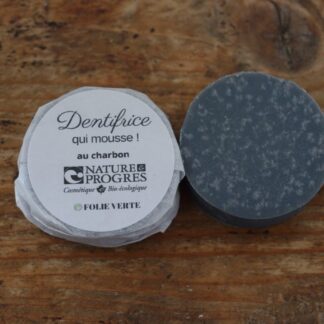 dentifrice solide au charbon