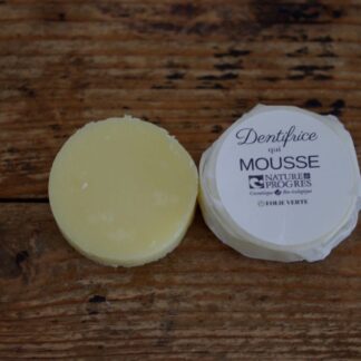 dentifrice solide naturel à la menthe poivrée saponifié à froid | mousse généreuse | 20g