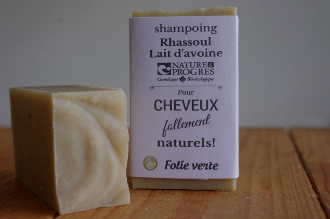 shampoing solide rhassoul & lait d’avoine – saponifié à froid | cheveux doux, purifiés et équilibrés