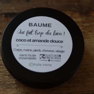 baume beurre de coco et huile d'amande douce
