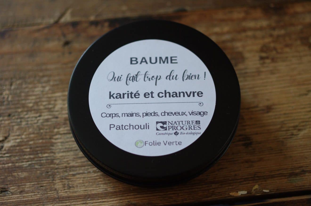 baume patchouli bio hydratant corps et mains