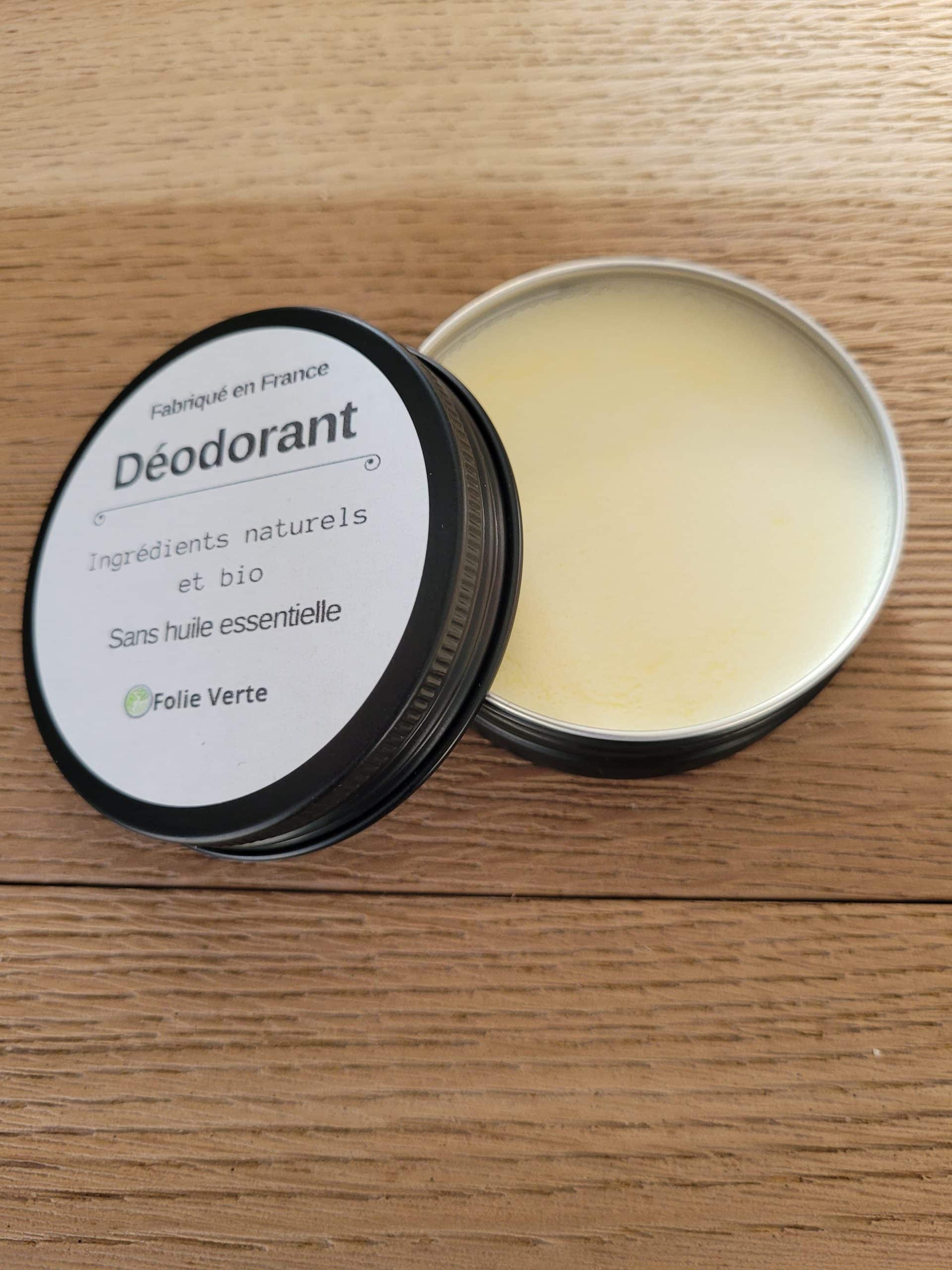 déodorant sans huile essentielle