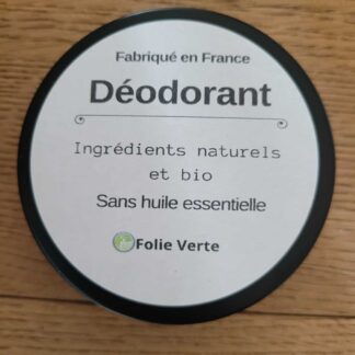 déodorant sans huile essentielle